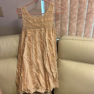 Free people rose gold dress